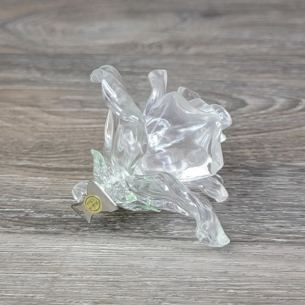 Dept 56‎ Rose Light Cover Clip On Ornament Vintage Clear Tree Flower Clip